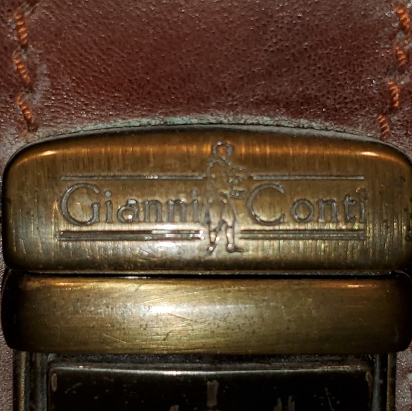 Gianni Conti leather doctor frame bag satchel. - Picture 3 of 5